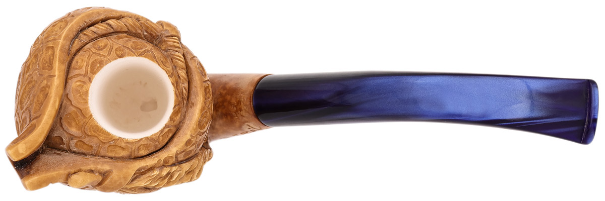 AKB Meerschaum Carved Pirate with Hat & Eyepatch (A. Cevik) (with Case)