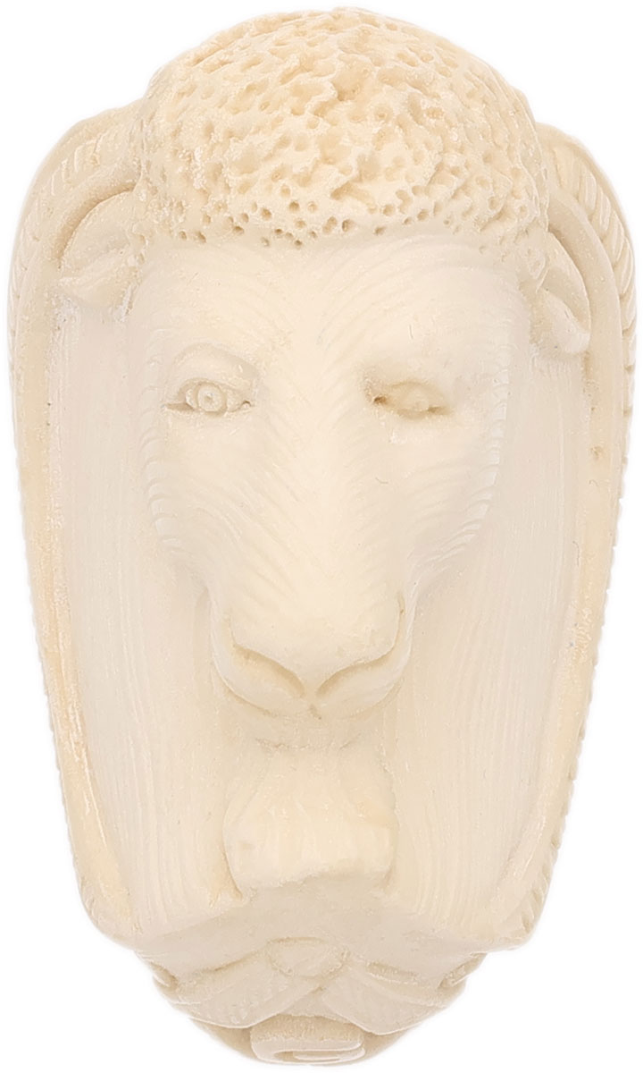 AKB Meerschaum Carved Masonic Ram (Selver) (with Case)