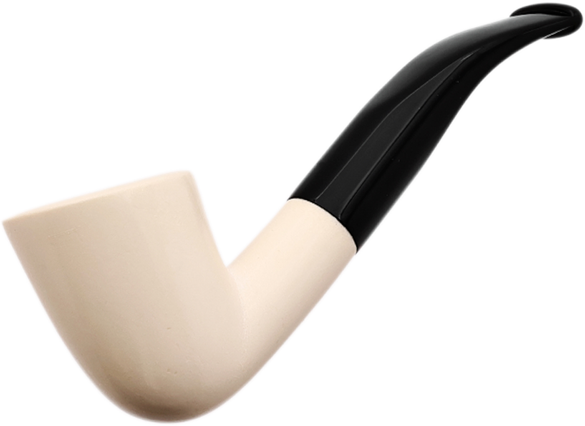 AKB Meerschaum Smooth Bent Dublin (with Case)