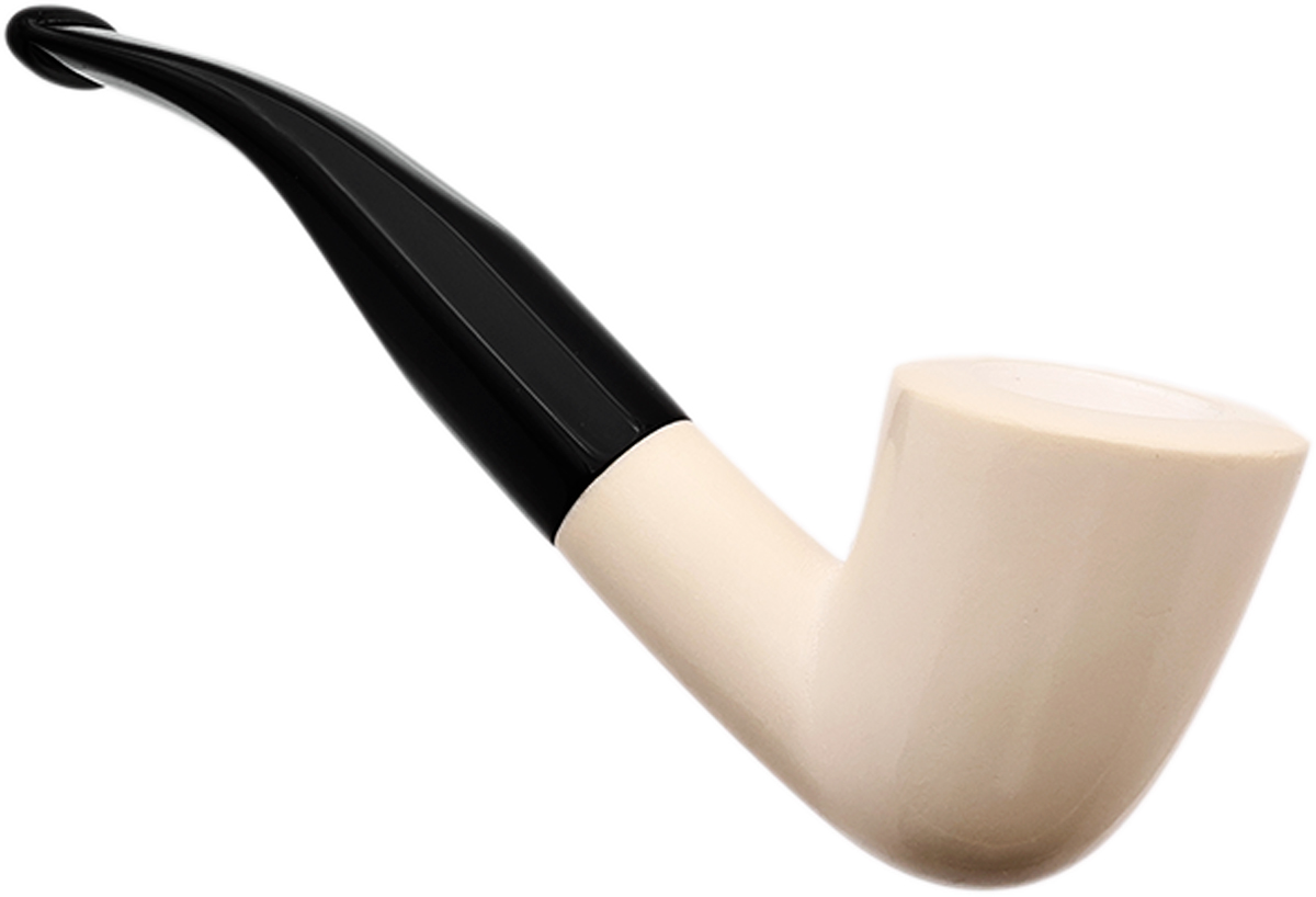 AKB Meerschaum Smooth Bent Dublin (with Case)