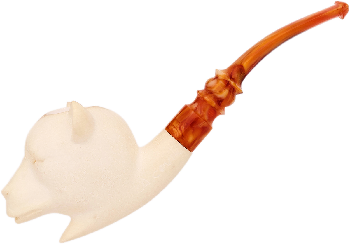 AKB Meerschaum Carved Bear (A. Cevik) (with Case)