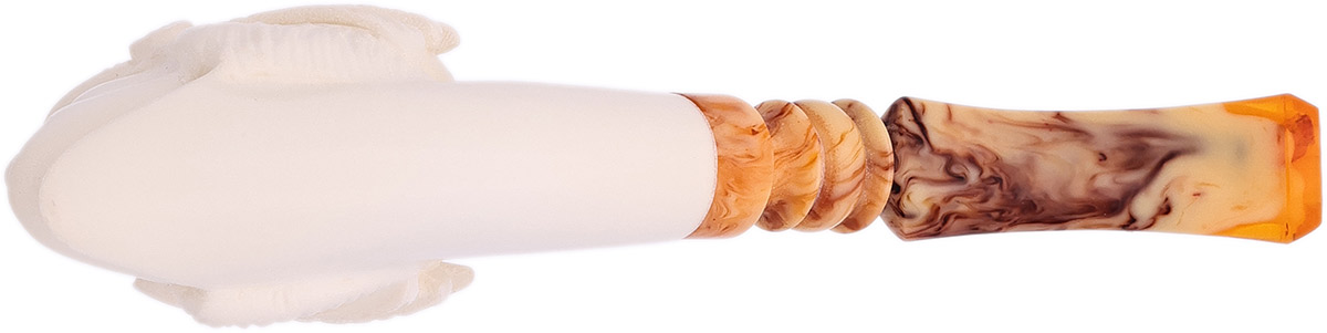 AKB Meerschaum Carved Man with Hat (with Case)