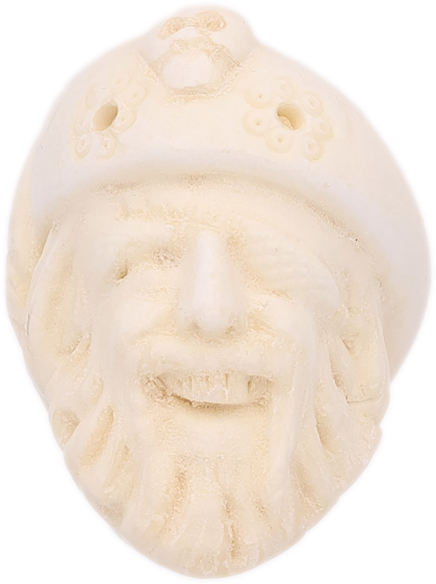 AKB Meerschaum Carved Laughing Pirate with Eyepatch & Cap