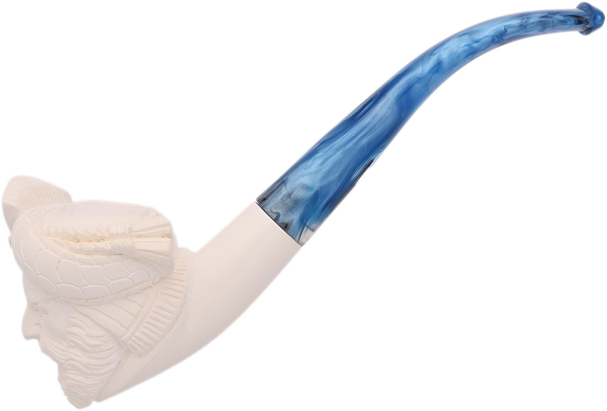 AKB Meerschaum Carved Bearded Man with Cap