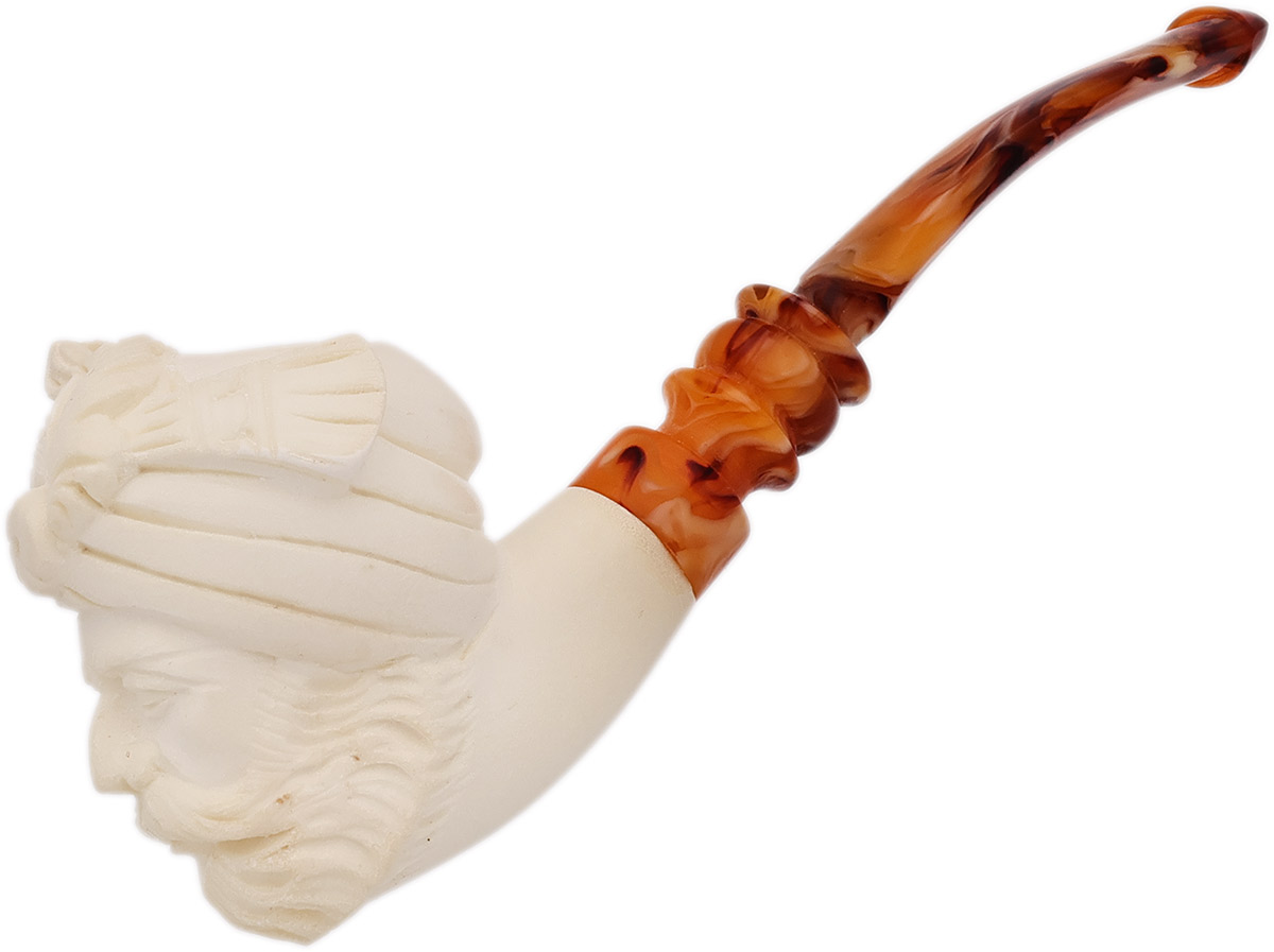AKB Meerschaum Carved Bearded Man with Cap