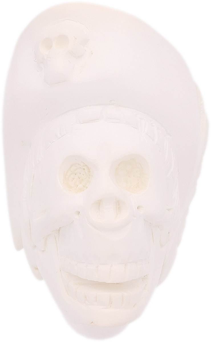 AKB Meerschaum Carved Pirate Skull with Cap (with Case)