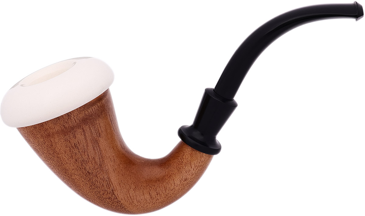 AKB 光面 Gourd 葫芦斗 with 光面 Meerschaum Cap (with Case)