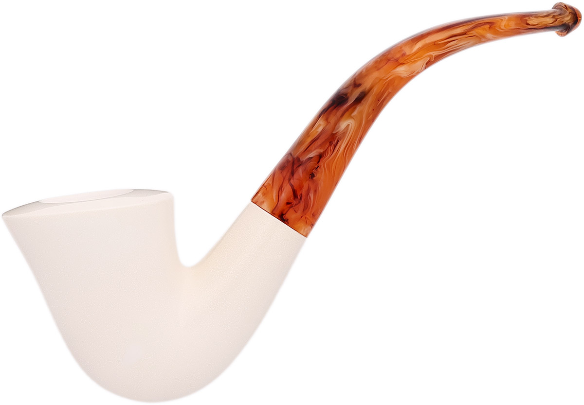 AKB Meerschaum Smooth Bent Dublin (with Case)