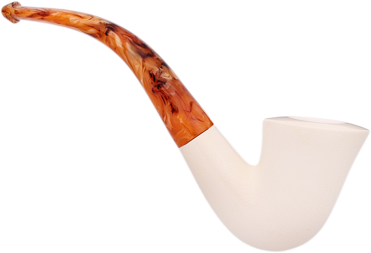 AKB Meerschaum Smooth Bent Dublin (with Case)