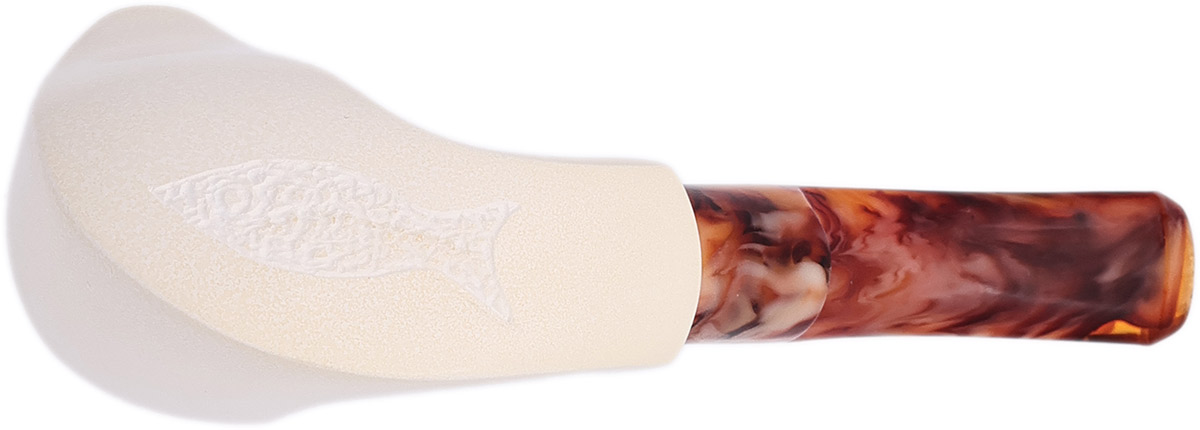 AKB Meerschaum Spot Carved Freehand (with Case)