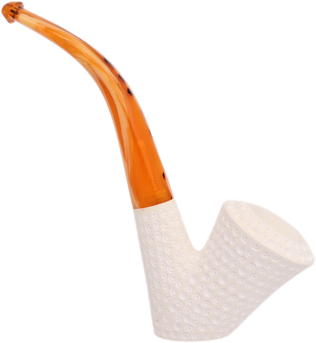 AKB Meerschaum Lattice Bent Dublin Sitter (with Case)