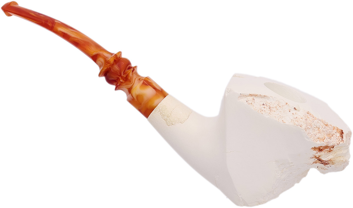 AKB Meerschaum Partially Rusticated Freehand (with Case)