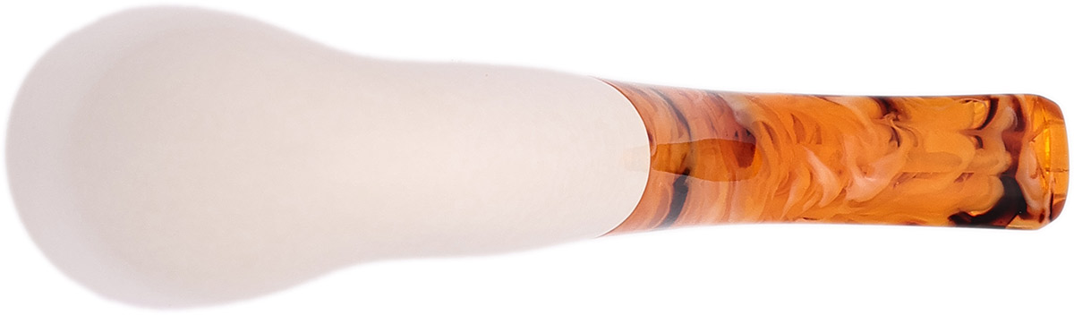 AKB Meerschaum Smooth Bent Billiard (with Case)