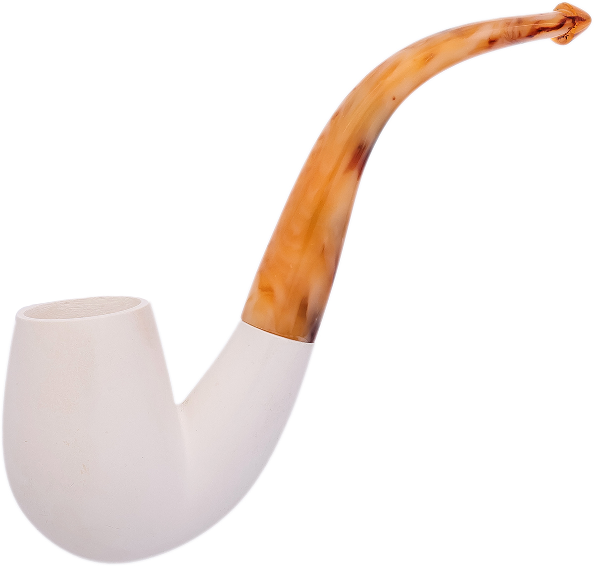 AKB Meerschaum Smooth Bent Egg (with Case)
