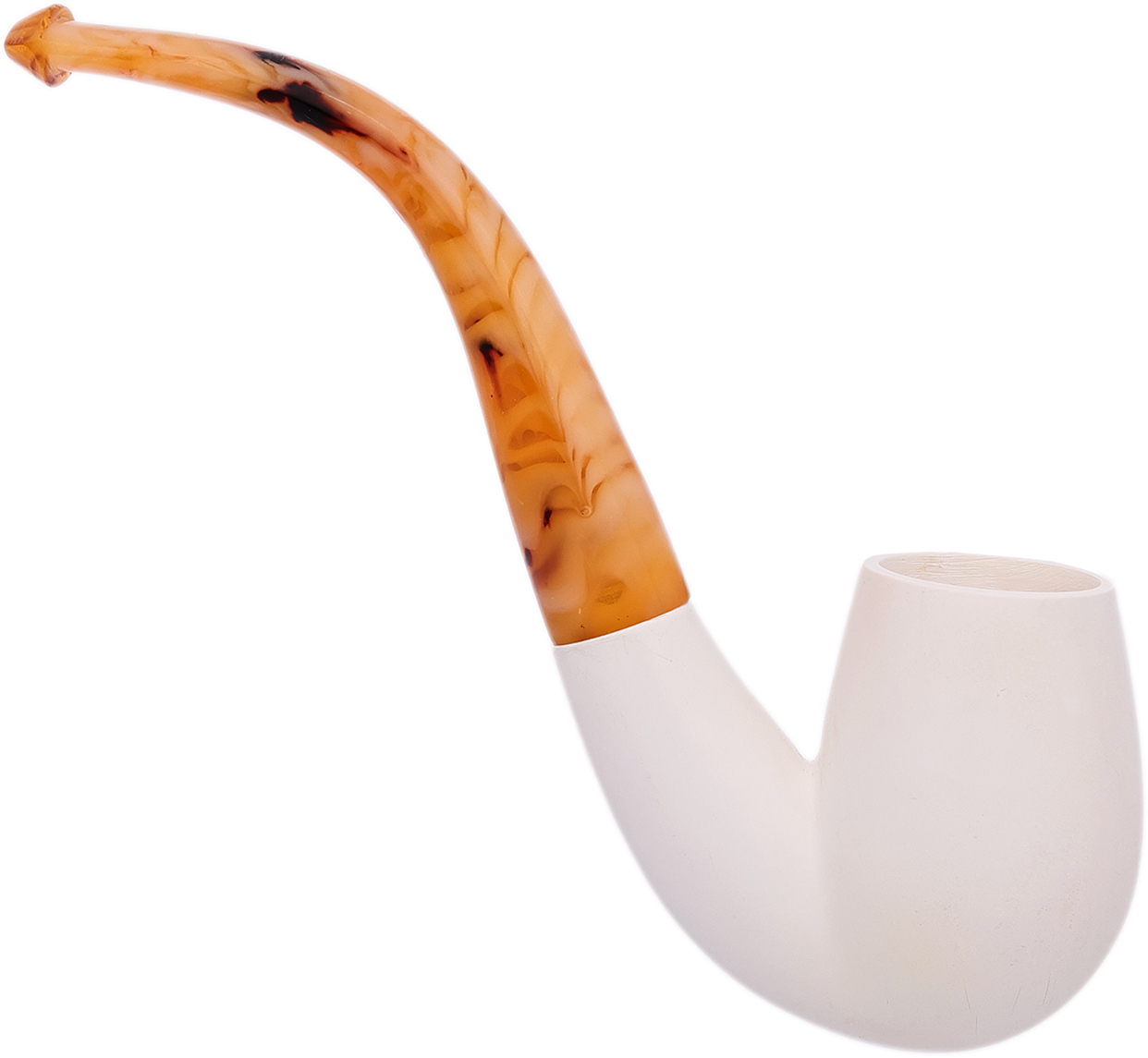 AKB Meerschaum Smooth Bent Egg (with Case)