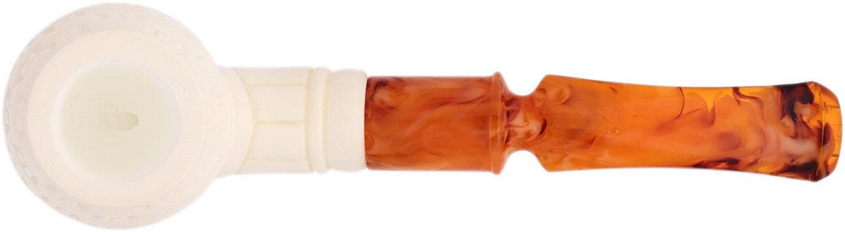AKB Meerschaum Carved Bent Brandy (with Case)