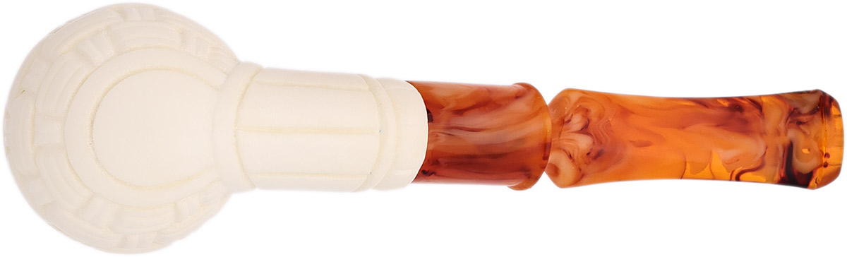 AKB Meerschaum Carved Bent Brandy (with Case)