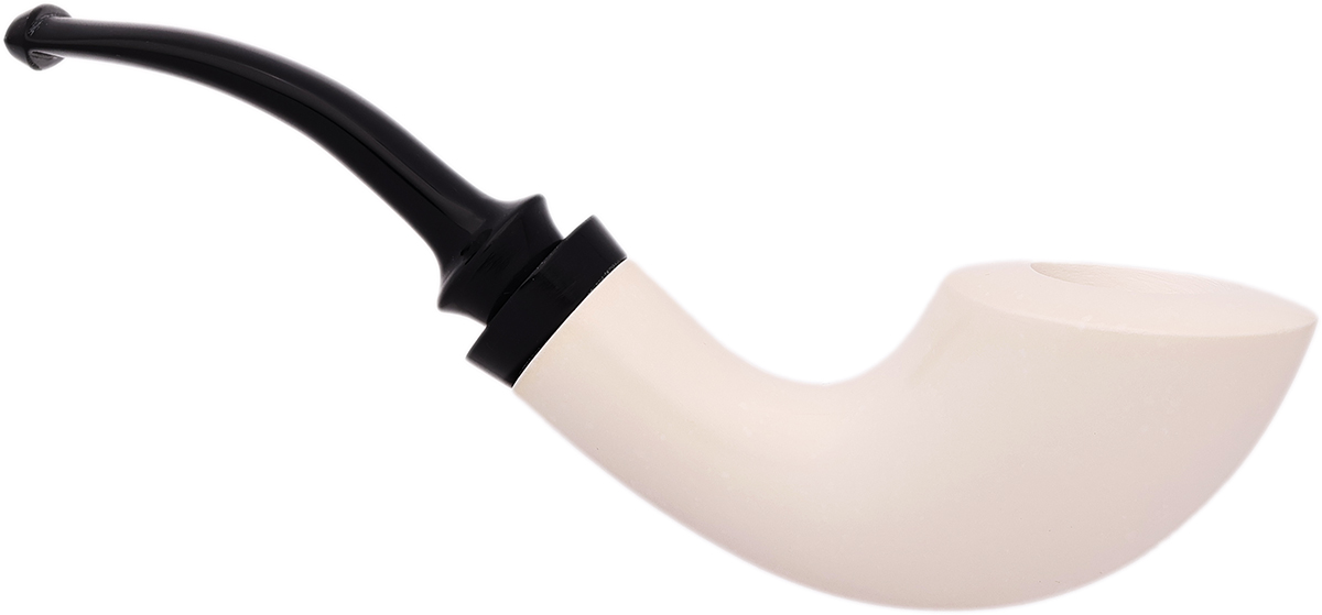 AKB Meerschaum Smooth Horn (with Case)