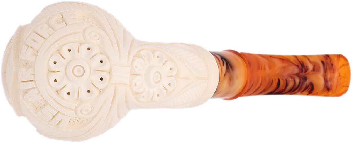 AKB Meerschaum Carved US Air Force Bent Apple (Yusuf) (with Case)