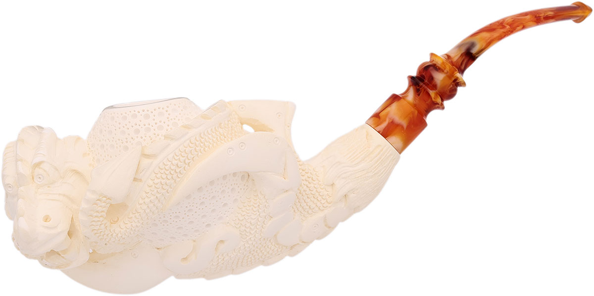 AKB 雕刻 Dragon Claw Holding Lattice Egg and Dragon (with Case)