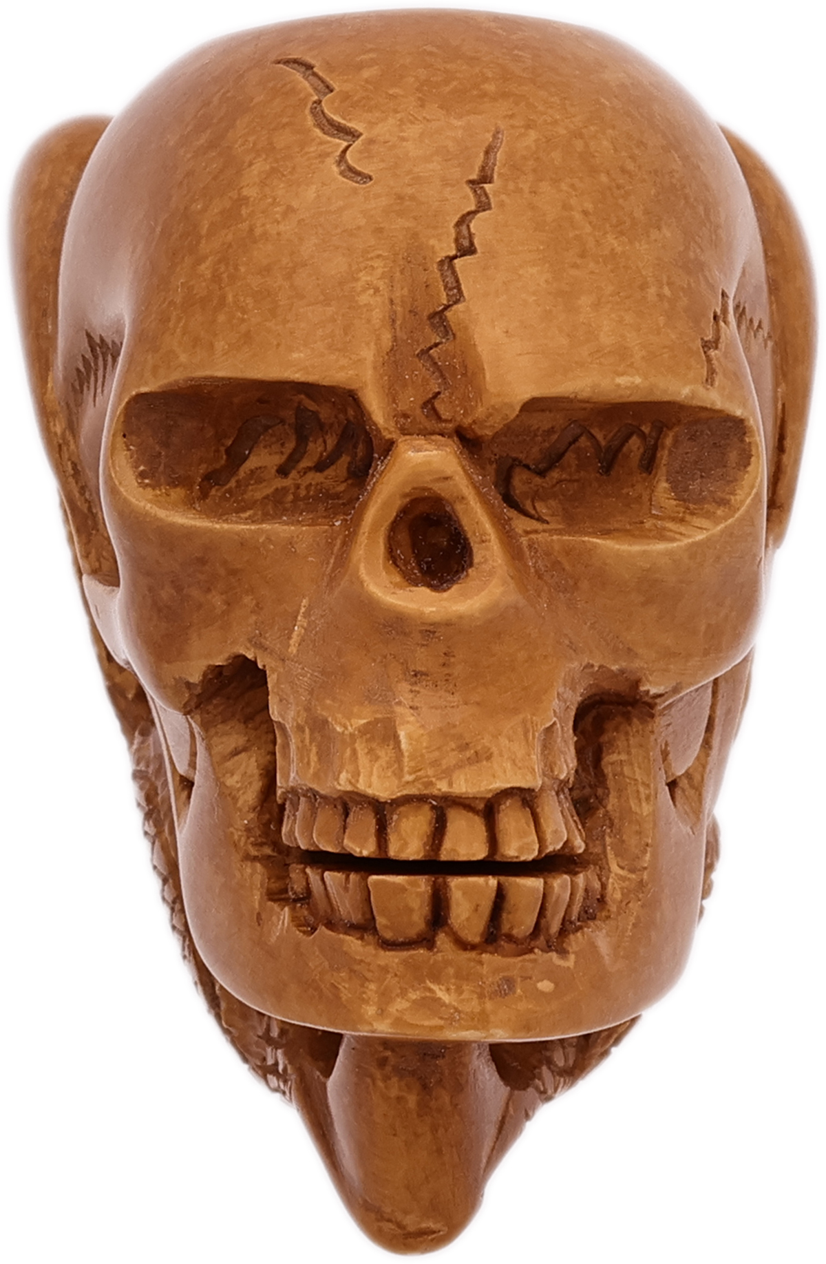 AKB Meerschaum Carved Dragon Claw Holding Skull (with Case)