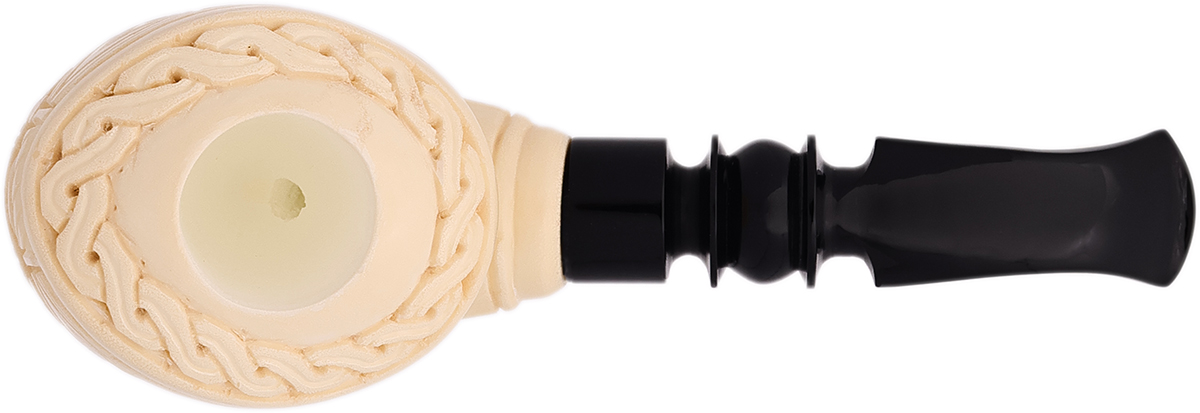 AKB Meerschaum Carved Floral Freehand (Mcinar) (with Case)
