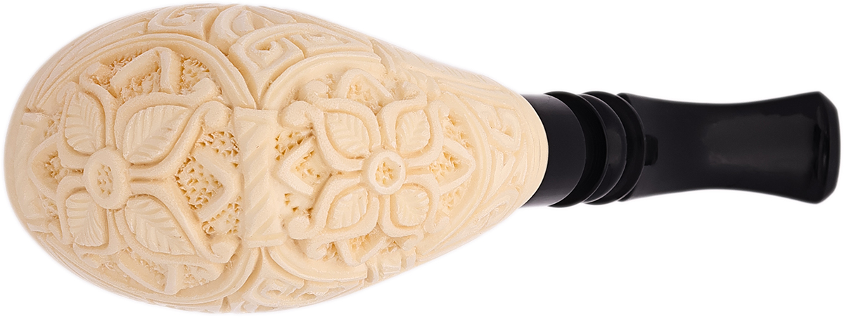 AKB Meerschaum Carved Floral Freehand (Mcinar) (with Case)
