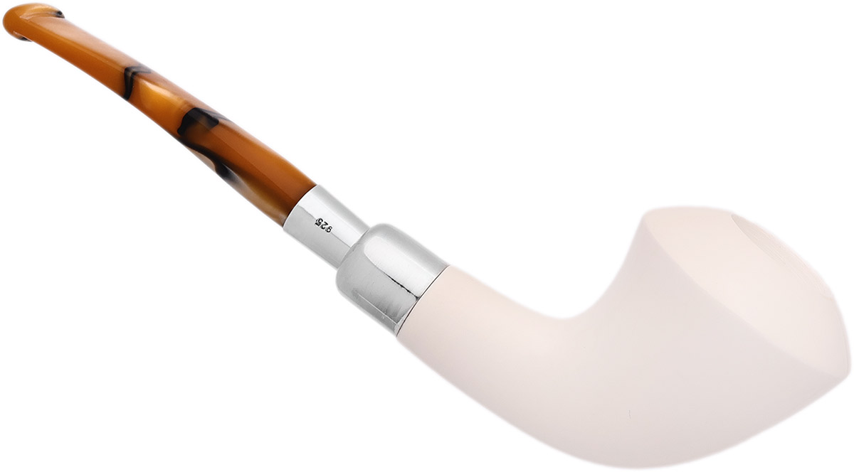 AKB Meerschaum Smooth Dublin with Silver (with Case)