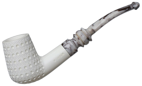 AKB Meerschaum Lattice Bent Billiard (Muhsin) (with Case)