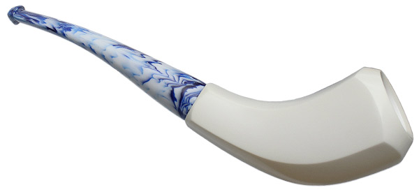 AKB Meerschaum Smooth Paneled Horn (Muhsin) (with Case)