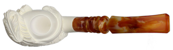 AKB Meerschaum Carved Blackbeard Skeleton (S. Cosgun) (with Case)