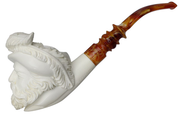 AKB Meerschaum Carved Renaissance Man (S. Cosgun) (with Case)
