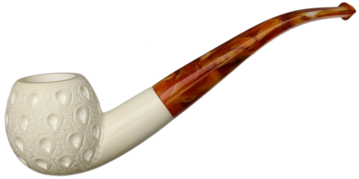 AKB Meerschaum Lattice Bent Apple (with Case)
