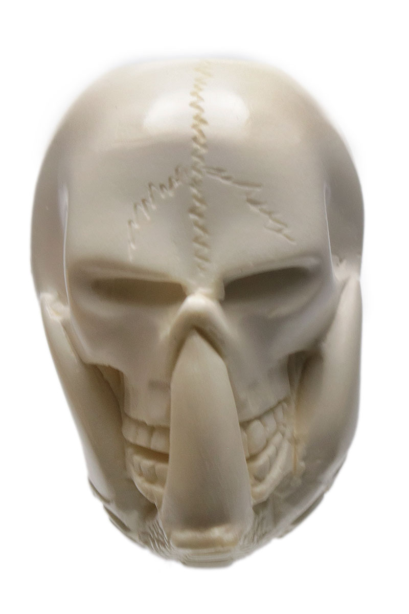 AKB Meerschaum Carved Dragon Claw Holding Skull (with Case)