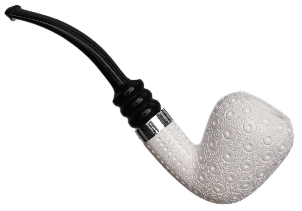 AKB Meerschaum Lattice Acorn with Silver (with Case)