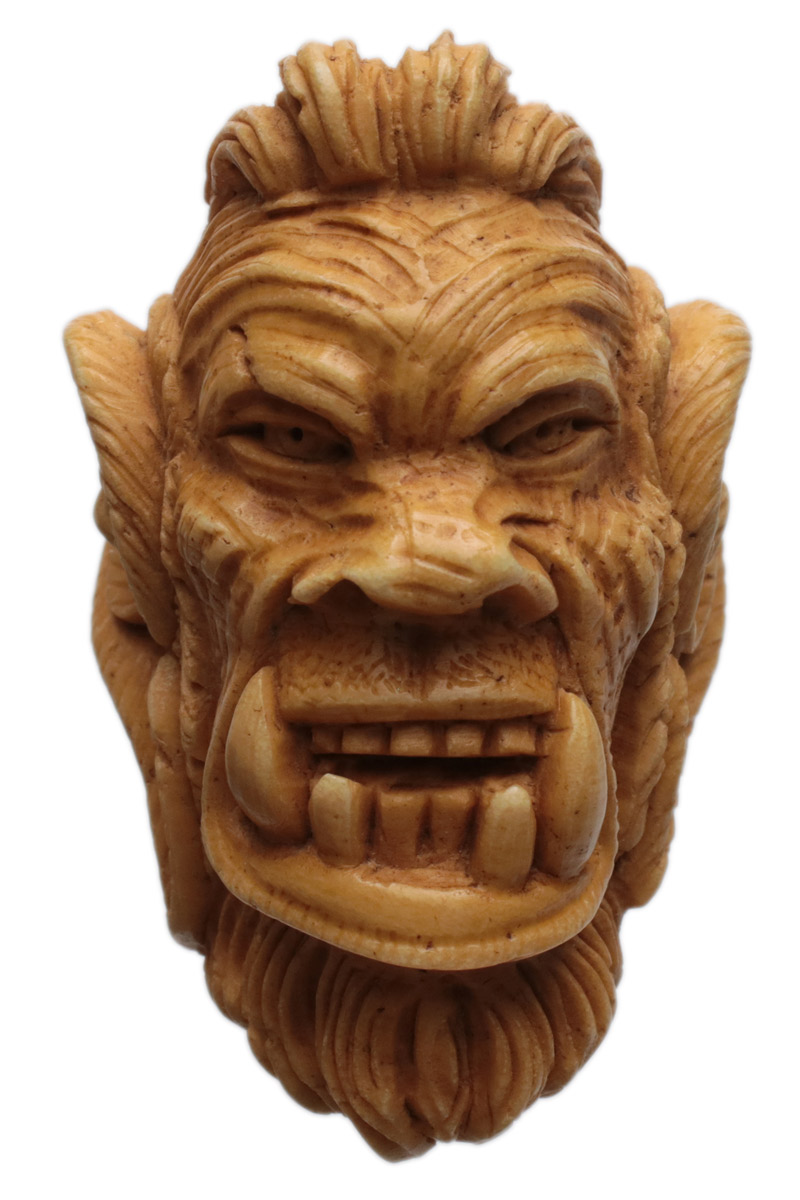 AKB Meerschaum Carved Ogre (Auay) (with Case)