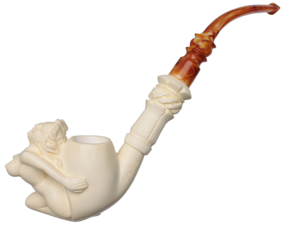 AKB Meerschaum Carved Native American (with Case) | Buy 