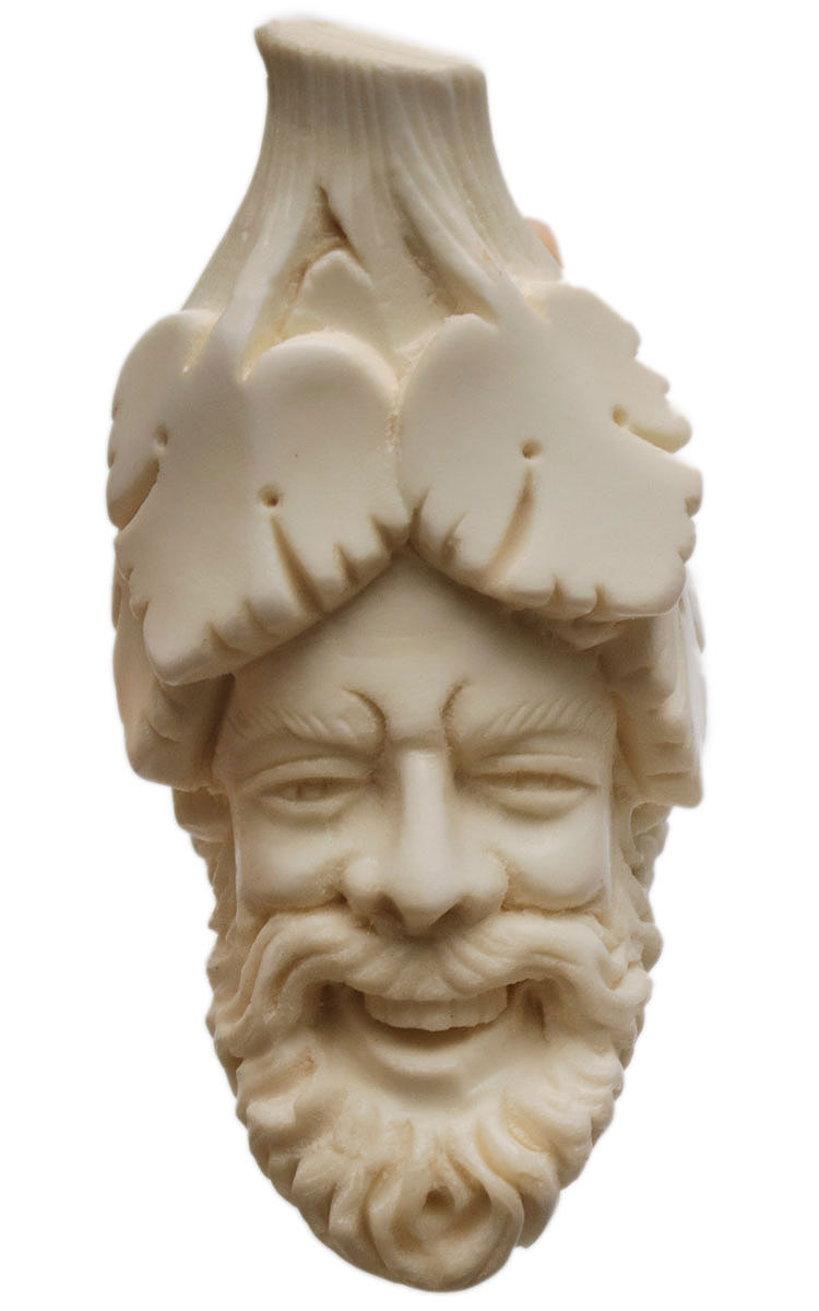 AKB Meerschaum Carved Laughing Bacchus (S. Cosgun) (with Case)