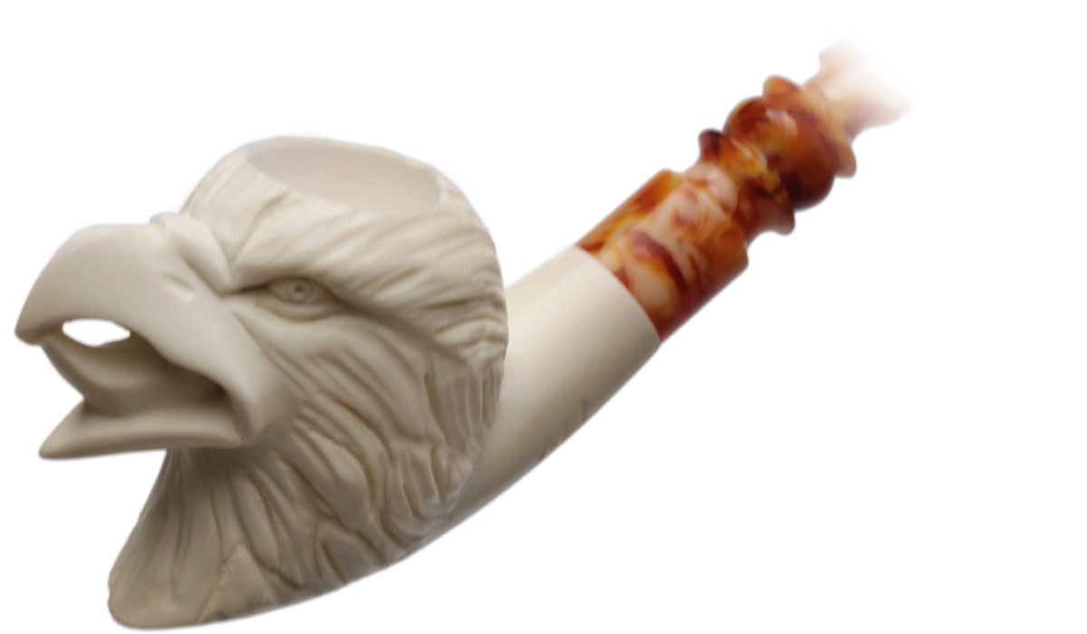 AKB Meerschaum Carved Eagle (Ali) (with Case)