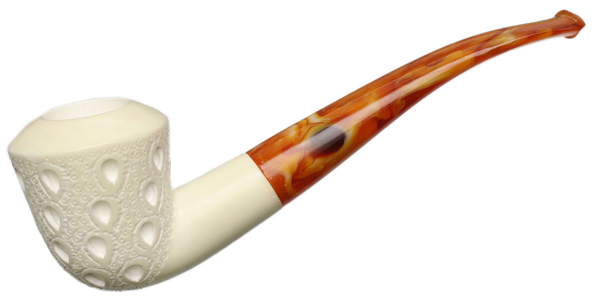 AKB Meerschaum Lattice Bent Dublin (with Case)