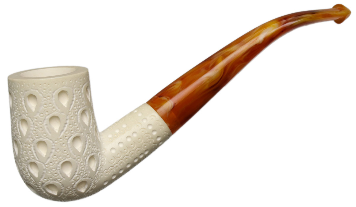 AKB Meerschaum Lattice Bent Billiard (with Case)