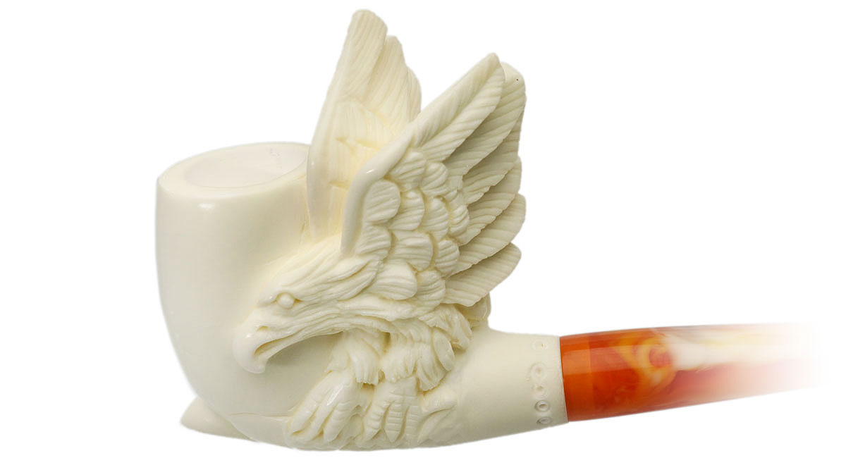AKB Meerschaum Carved Eagle (S. Cosgun) (with Case)
