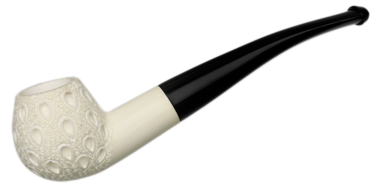 AKB Meerschaum Lattice Bent Apple (with Case)