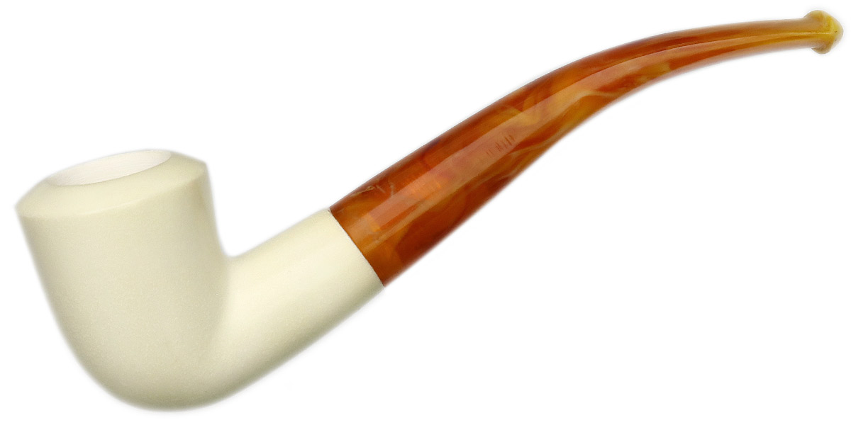 AKB Meerschaum Smooth Bent Dublin (with Case)