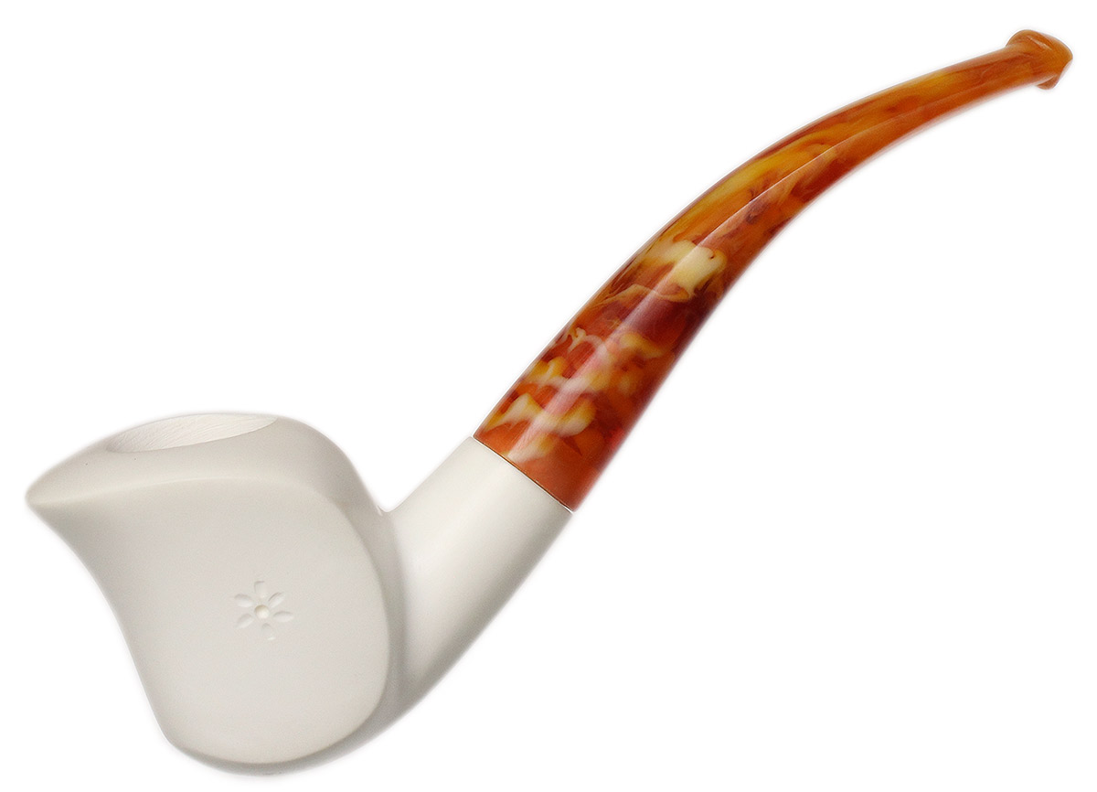 AKB Meerschaum Spot Carved Freehand (with Case)