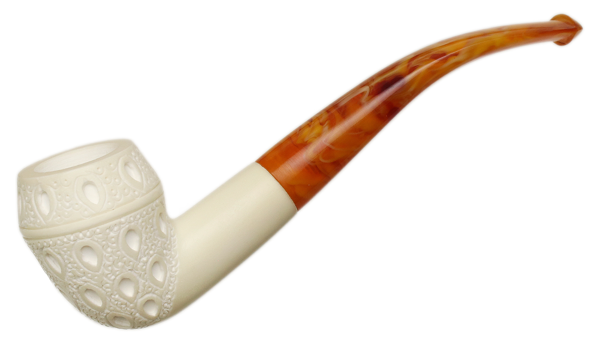 AKB Meerschaum Lattice Rhodesian (with Case)