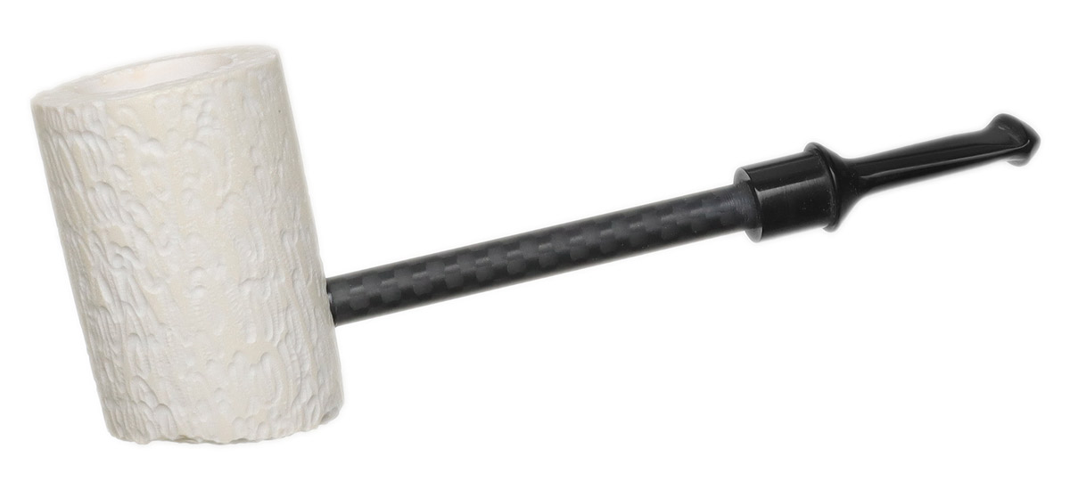AKB Meerschaum Rusticated Workhorse Poker (with Case)