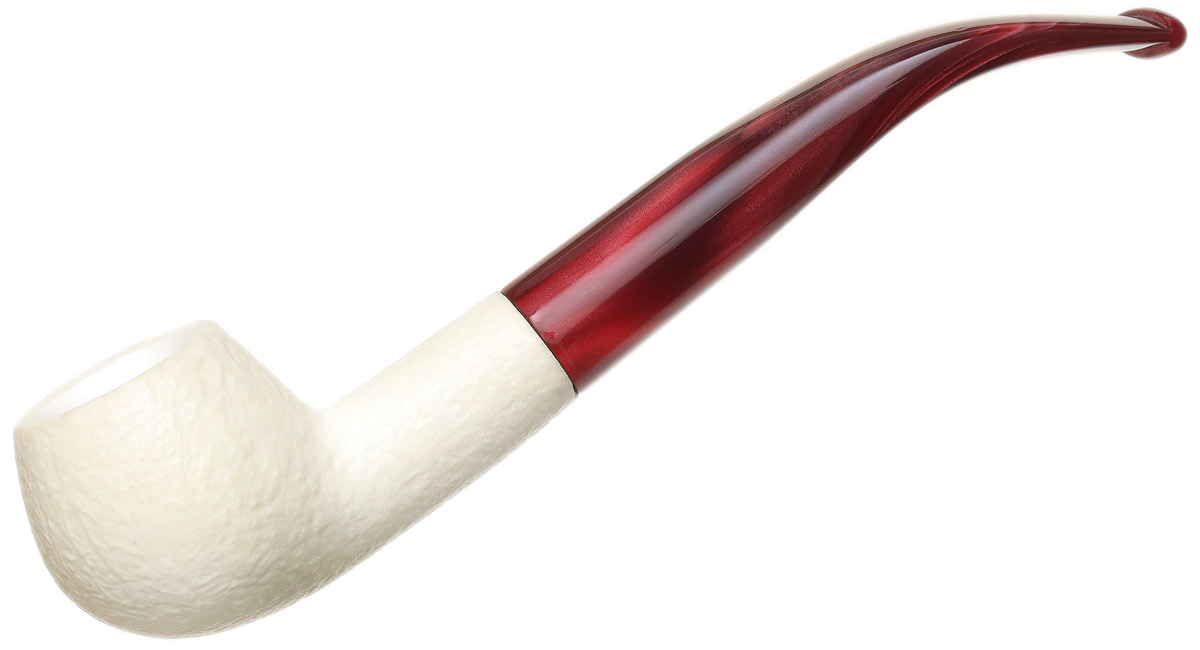 AKB Meerschaum Rusticated Bent Apple (with Case)