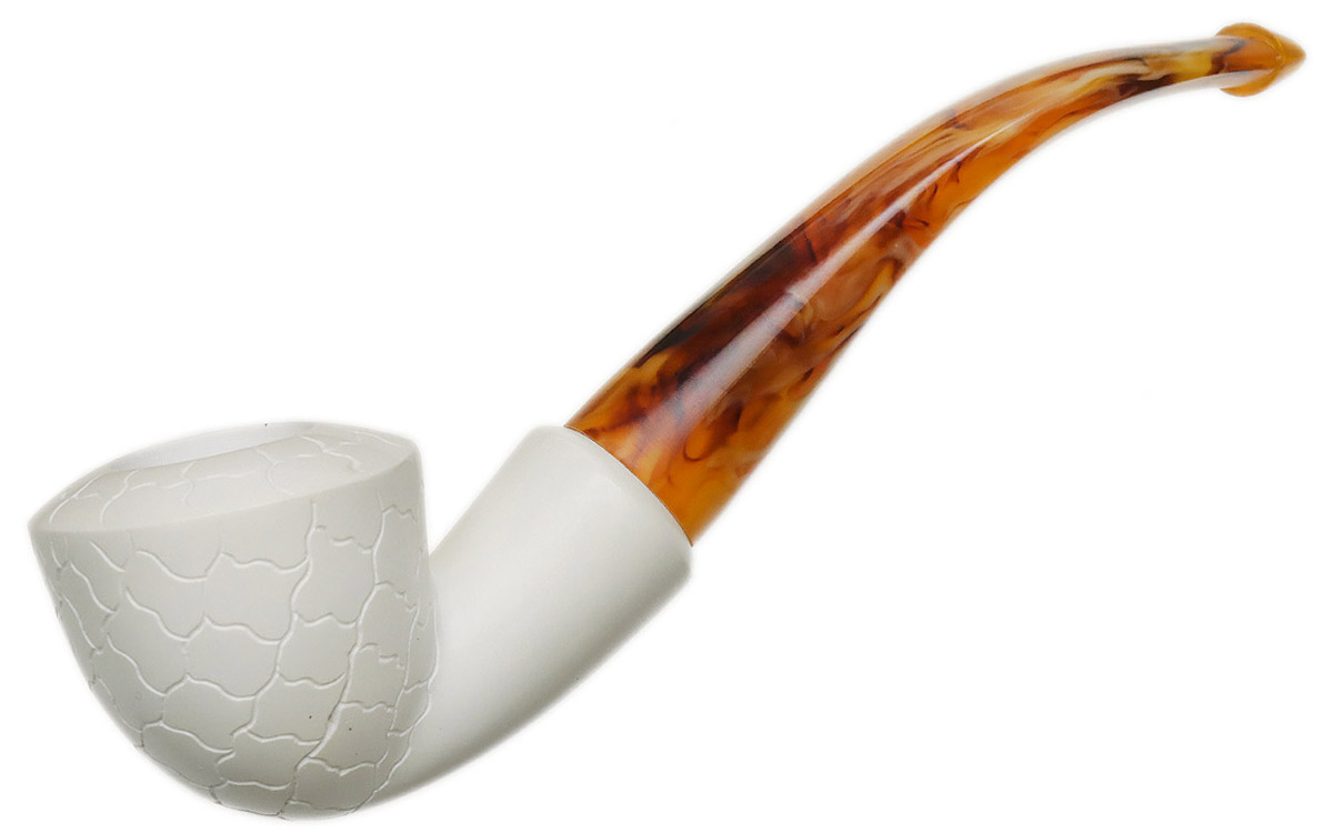 AKB Meerschaum Carved Bent Dublin