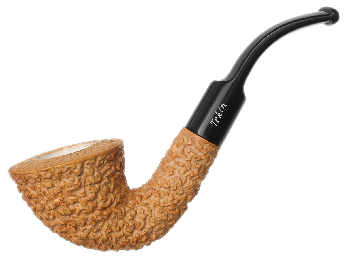 AKB Meerschaum Rusticated Bent Dublin (Tekin) (with Case)